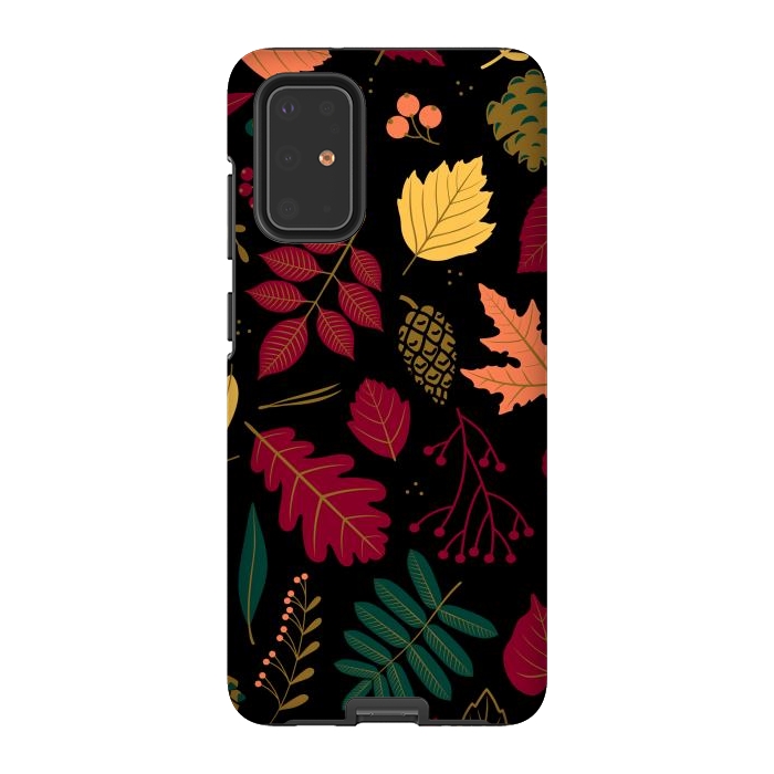Galaxy S20 Plus StrongFit Autumn Pattern With Leaves by ArtsCase