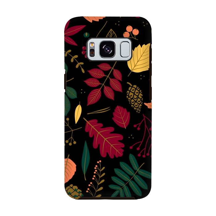 Galaxy S8 StrongFit Autumn Pattern With Leaves by ArtsCase