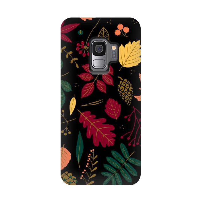 Galaxy S9 StrongFit Autumn Pattern With Leaves by ArtsCase