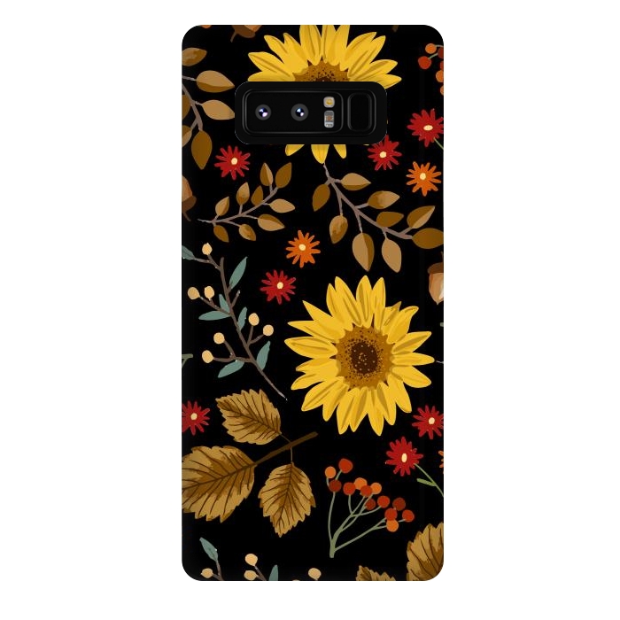 Galaxy Note 8 StrongFit Autumn Sunflowers II by ArtsCase