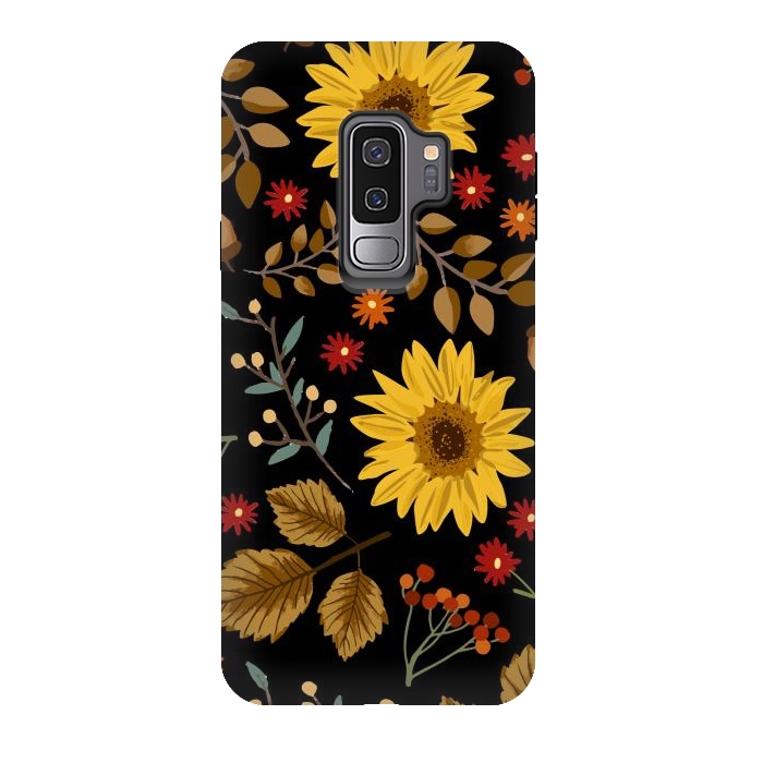 Galaxy S9 plus StrongFit Autumn Sunflowers II by ArtsCase