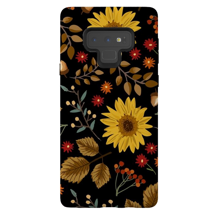 Galaxy Note 9 StrongFit Autumn Sunflowers II by ArtsCase