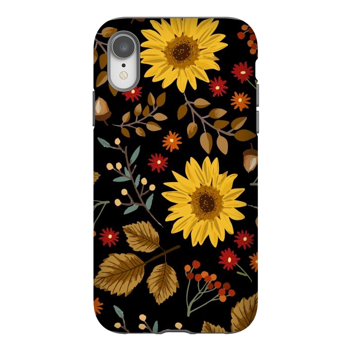 iPhone Xr StrongFit Autumn Sunflowers II by ArtsCase