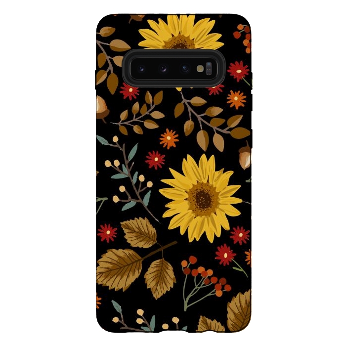 Galaxy S10 plus StrongFit Autumn Sunflowers II by ArtsCase