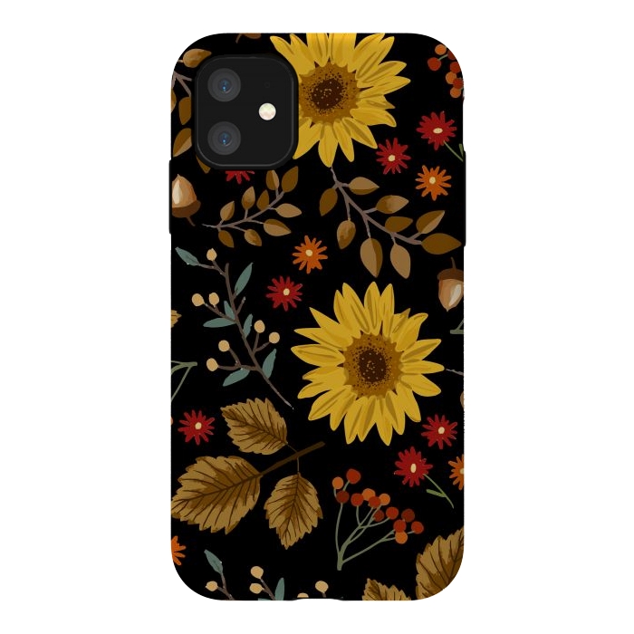 iPhone 11 StrongFit Autumn Sunflowers II by ArtsCase