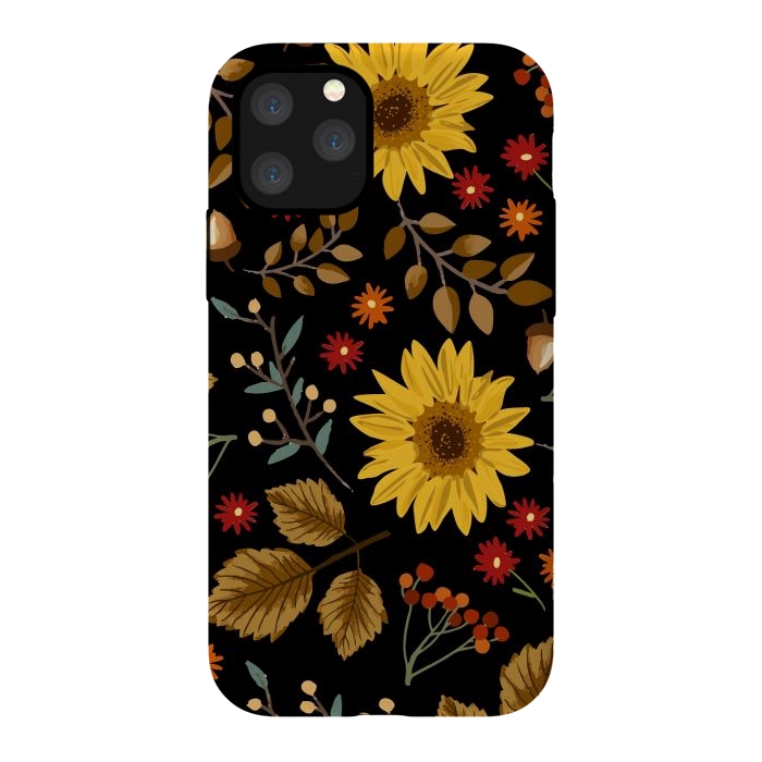 iPhone 11 Pro StrongFit Autumn Sunflowers II by ArtsCase