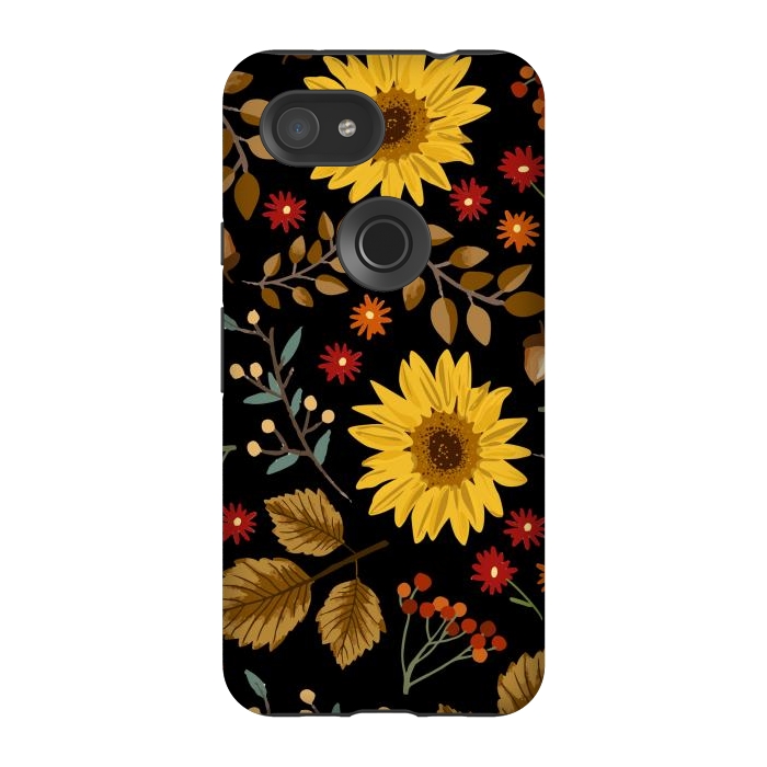 Pixel 3A StrongFit Autumn Sunflowers II by ArtsCase