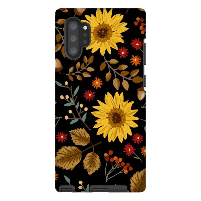 Galaxy Note 10 plus StrongFit Autumn Sunflowers II by ArtsCase