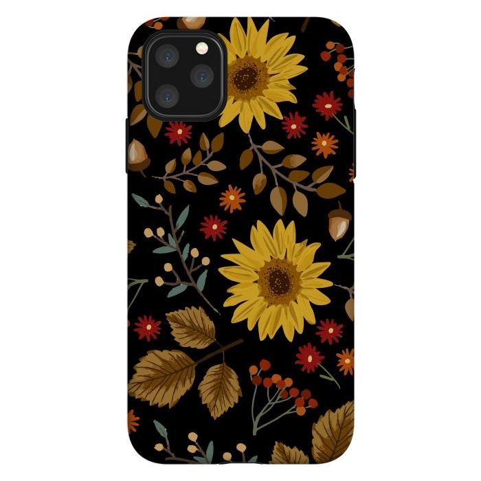 iPhone 11 Pro Max StrongFit Autumn Sunflowers II by ArtsCase