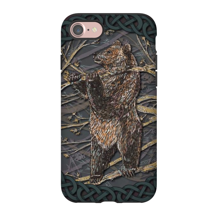 iPhone 7 StrongFit Bear by Lotti Brown