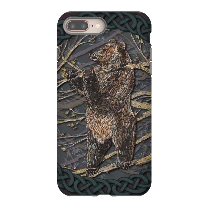 iPhone 7 plus StrongFit Bear by Lotti Brown