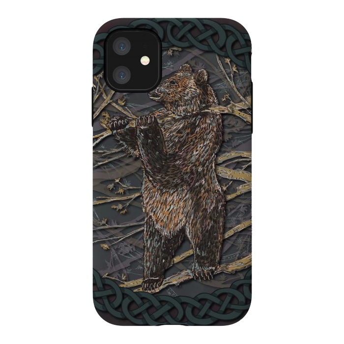 iPhone 11 StrongFit Bear by Lotti Brown