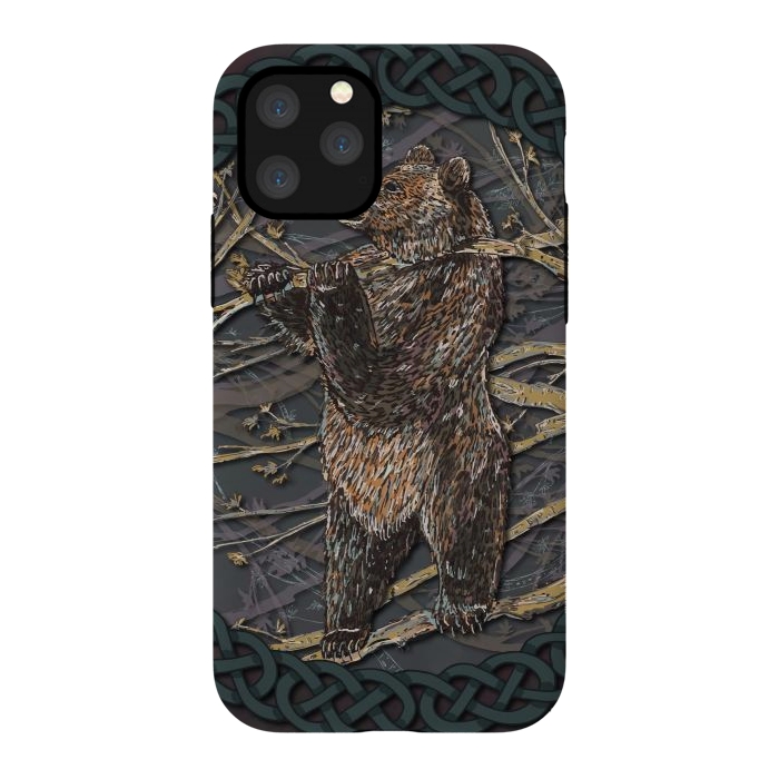 iPhone 11 Pro StrongFit Bear by Lotti Brown
