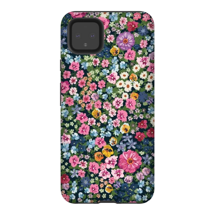 Pixel 4XL StrongFit Beatiful and Cute Flowers in Different Colors XI by ArtsCase