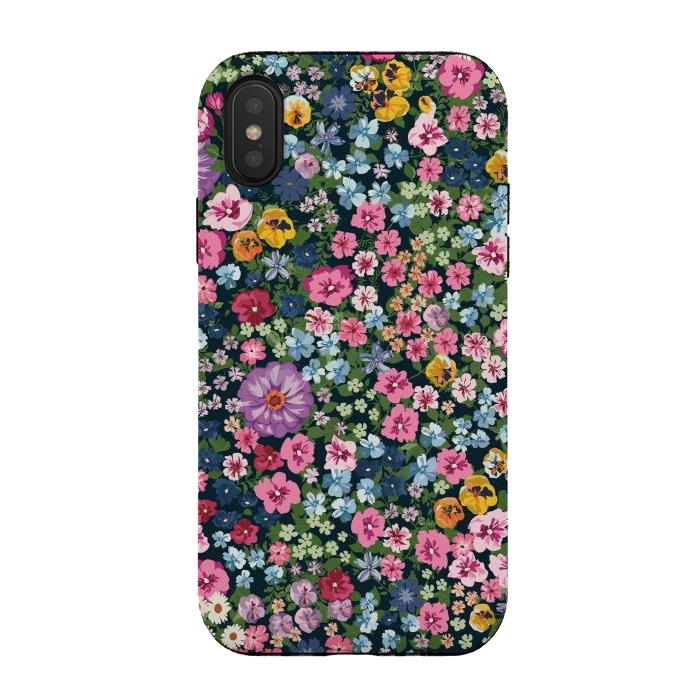 iPhone Xs / X StrongFit Beatiful and Cute Flowers in Different Colors XI by ArtsCase
