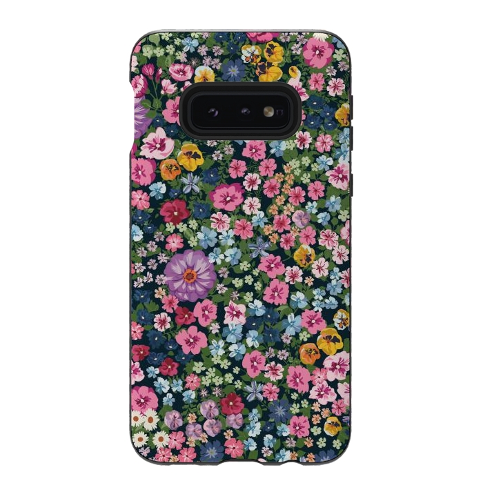 Galaxy S10e StrongFit Beatiful and Cute Flowers in Different Colors XI by ArtsCase