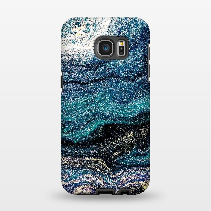 Galaxy S7 EDGE StrongFit Beatigul Art Design Marble Paint by ArtsCase