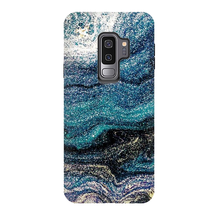 Galaxy S9 plus StrongFit Beatigul Art Design Marble Paint by ArtsCase