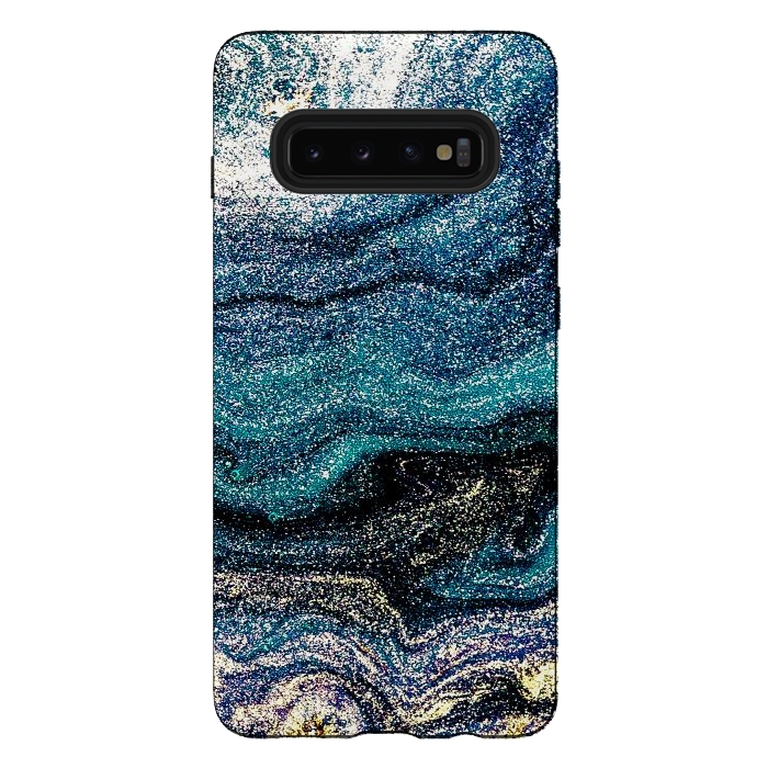 Galaxy S10 plus StrongFit Beatigul Art Design Marble Paint by ArtsCase