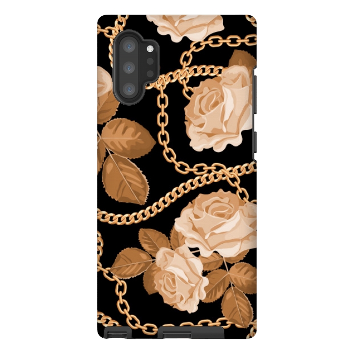 Galaxy Note 10 plus StrongFit copper floral chains by MALLIKA
