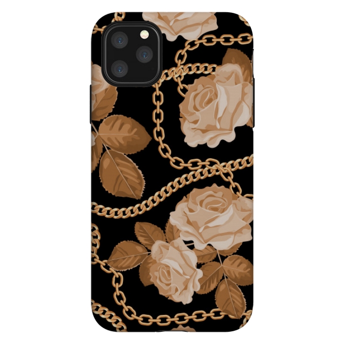 iPhone 11 Pro Max StrongFit copper floral chains by MALLIKA