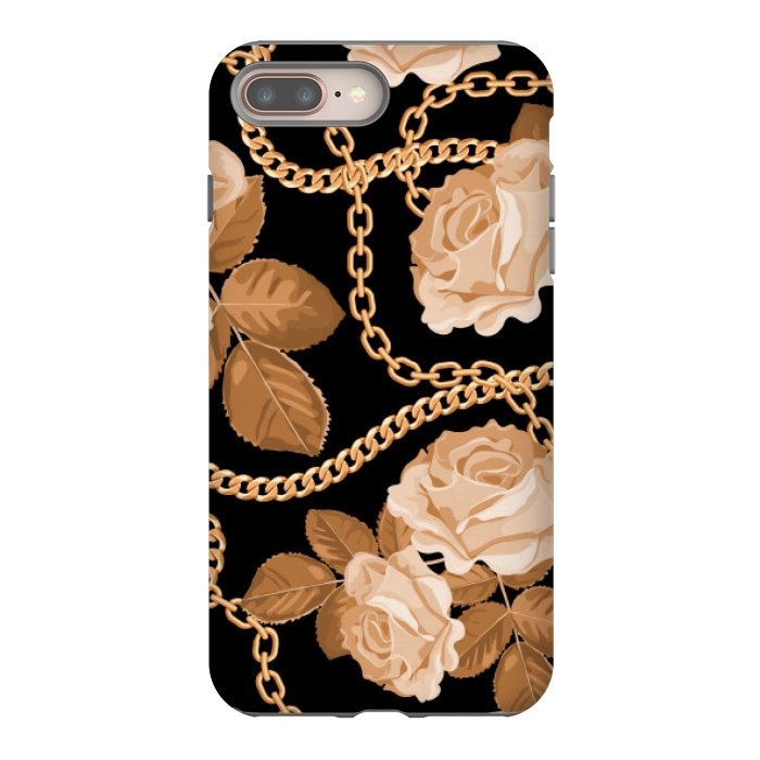 iPhone 7 plus StrongFit copper floral chains by MALLIKA
