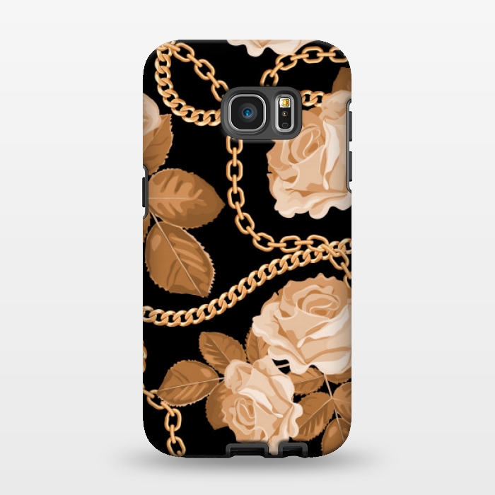 Galaxy S7 EDGE StrongFit copper floral chains by MALLIKA