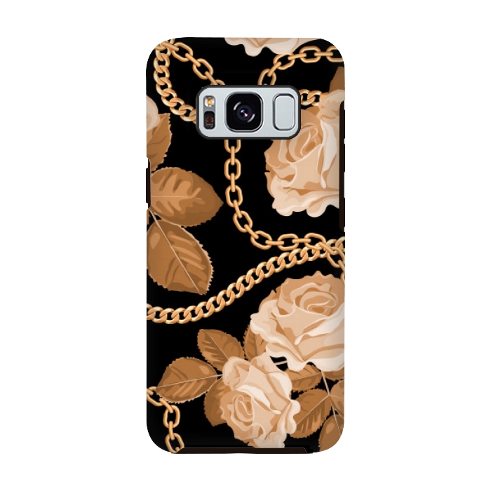 Galaxy S8 StrongFit copper floral chains by MALLIKA