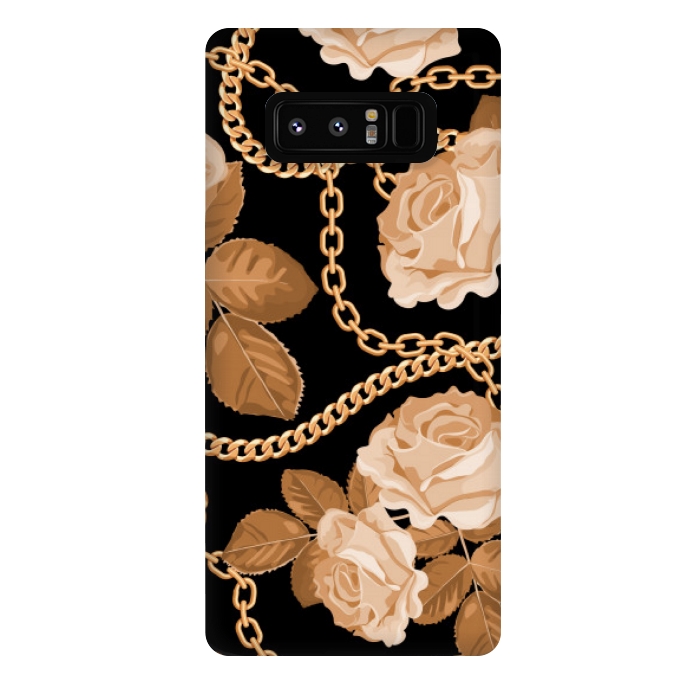 Galaxy Note 8 StrongFit copper floral chains by MALLIKA