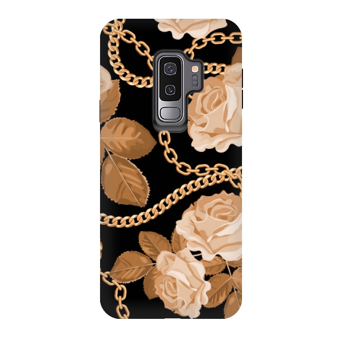 Galaxy S9 plus StrongFit copper floral chains by MALLIKA