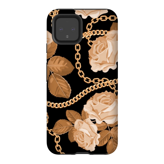 Pixel 4 StrongFit copper floral chains by MALLIKA