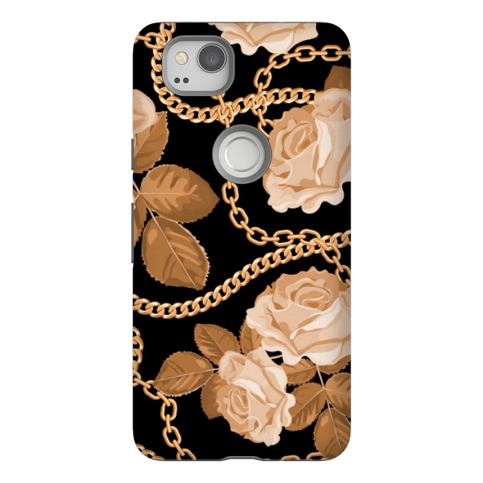 Pixel 2 StrongFit copper floral chains by MALLIKA