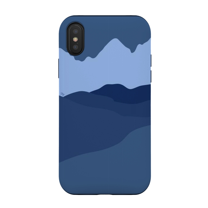 iPhone Xs / X StrongFit Blue Mountains by Martina