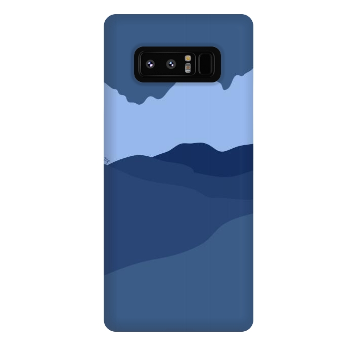 Galaxy Note 8 StrongFit Blue Mountains by Martina
