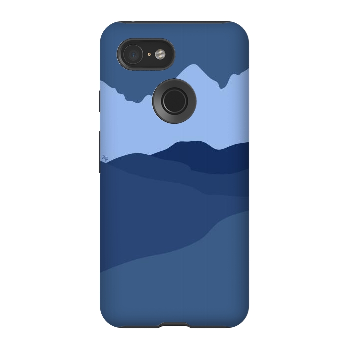 Pixel 3 StrongFit Blue Mountains by Martina
