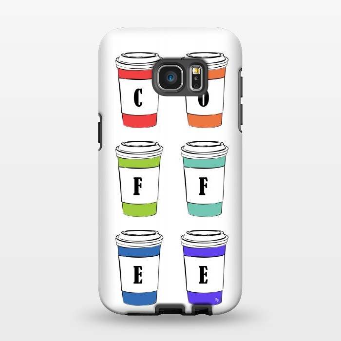 Galaxy S7 EDGE StrongFit Coffee Cups by Martina
