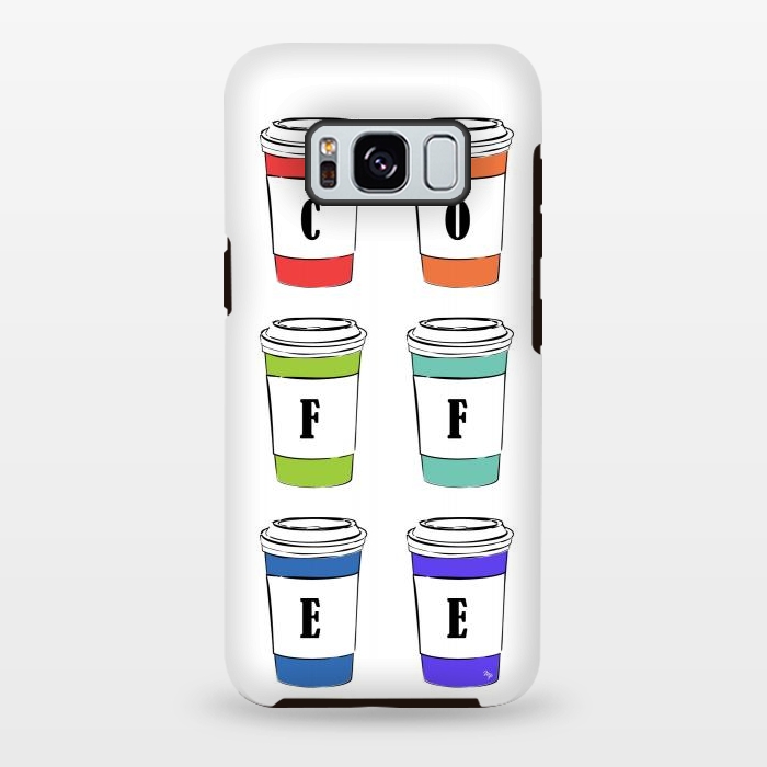 Galaxy S8 plus StrongFit Coffee Cups by Martina