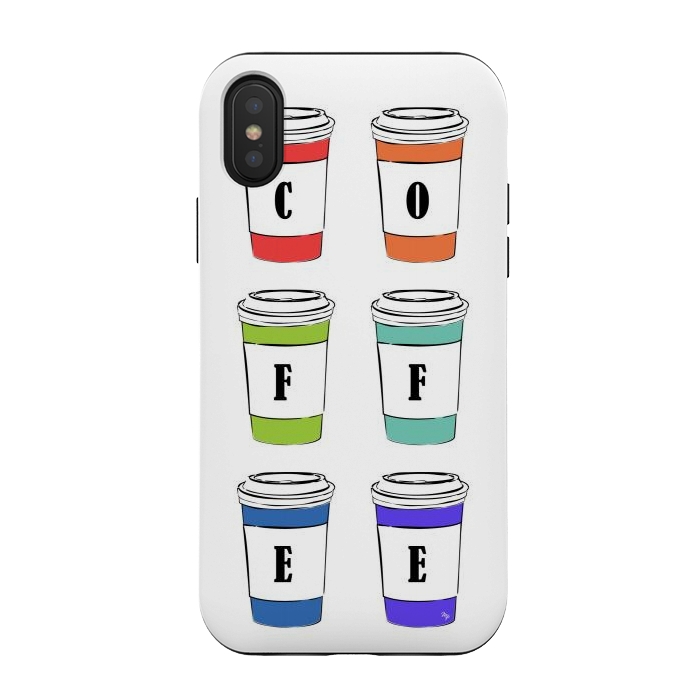 iPhone Xs / X StrongFit Coffee Cups by Martina