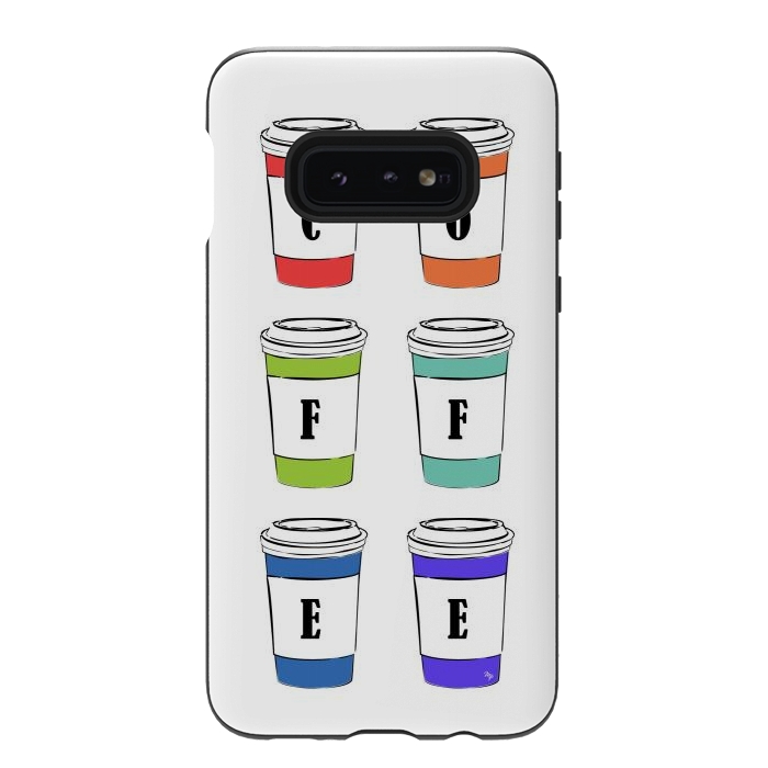 Galaxy S10e StrongFit Coffee Cups by Martina