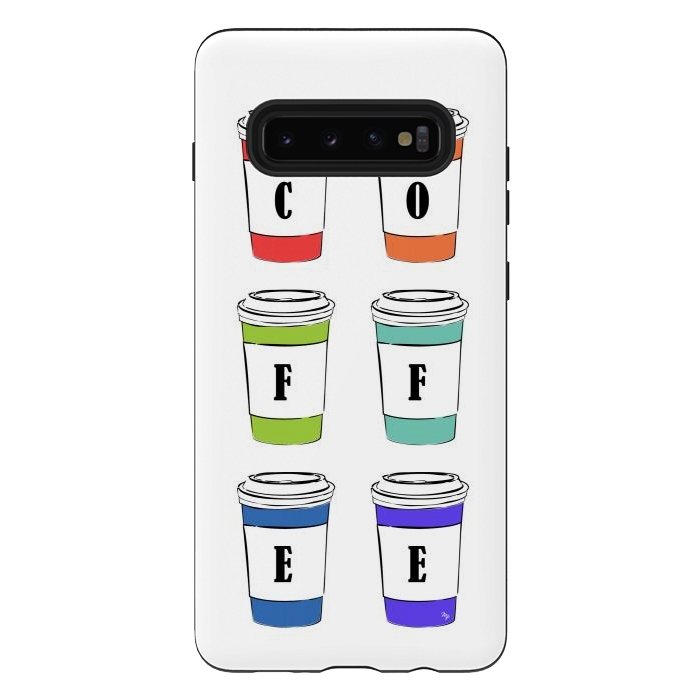 Galaxy S10 plus StrongFit Coffee Cups by Martina