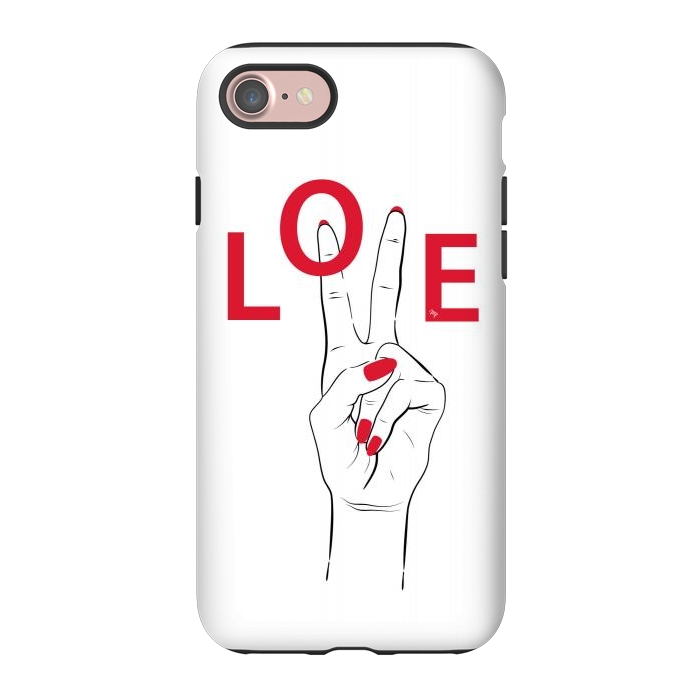 iPhone 7 StrongFit Love Hand by Martina