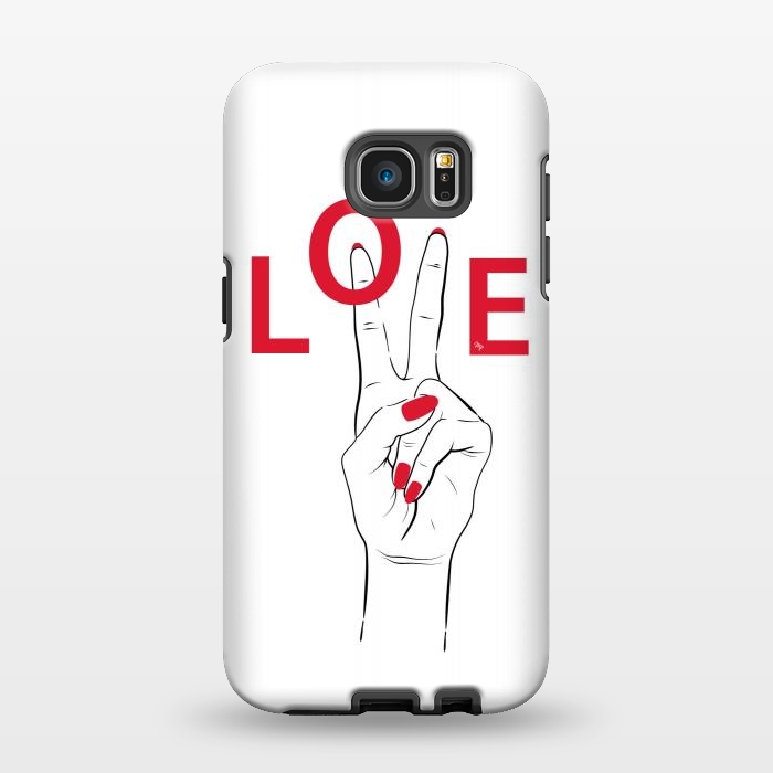 Galaxy S7 EDGE StrongFit Love Hand by Martina