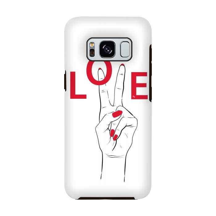 Galaxy S8 StrongFit Love Hand by Martina