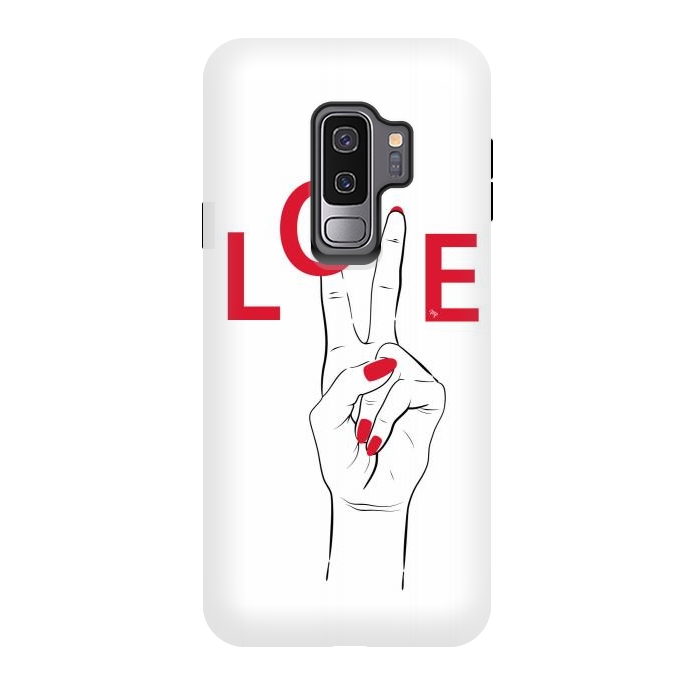 Galaxy S9 plus StrongFit Love Hand by Martina