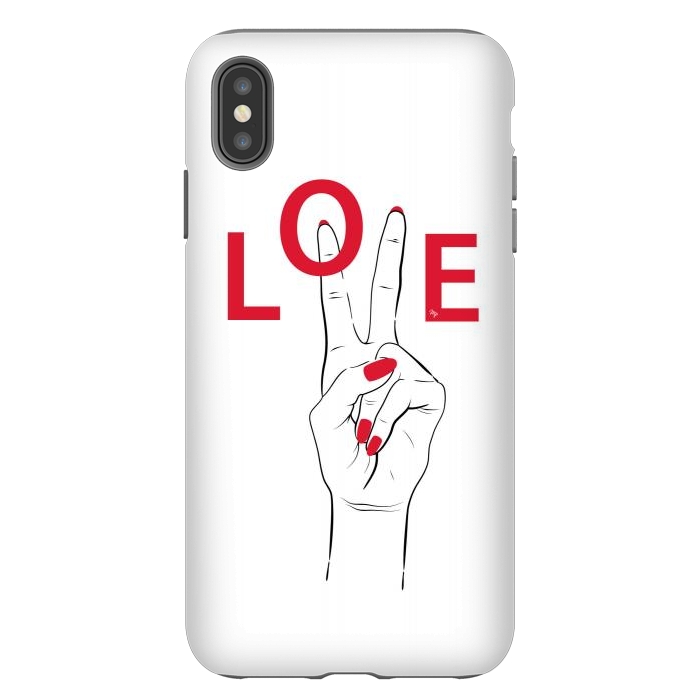 iPhone Xs Max StrongFit Love Hand by Martina