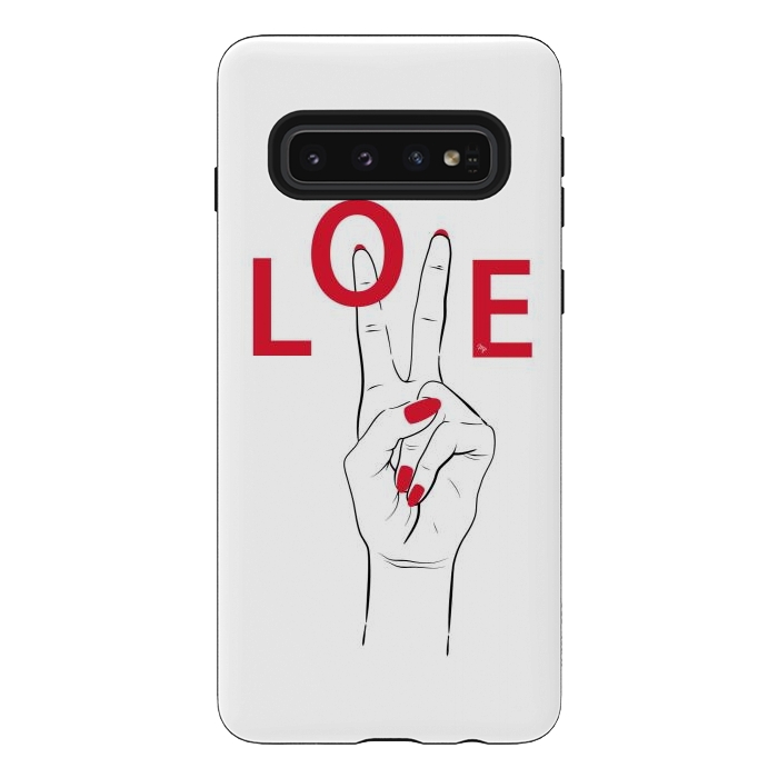 Galaxy S10 StrongFit Love Hand by Martina