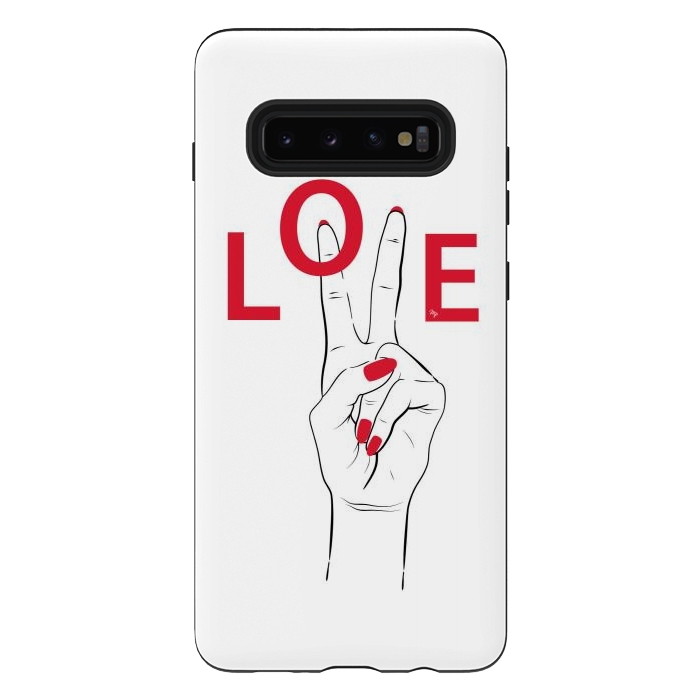 Galaxy S10 plus StrongFit Love Hand by Martina