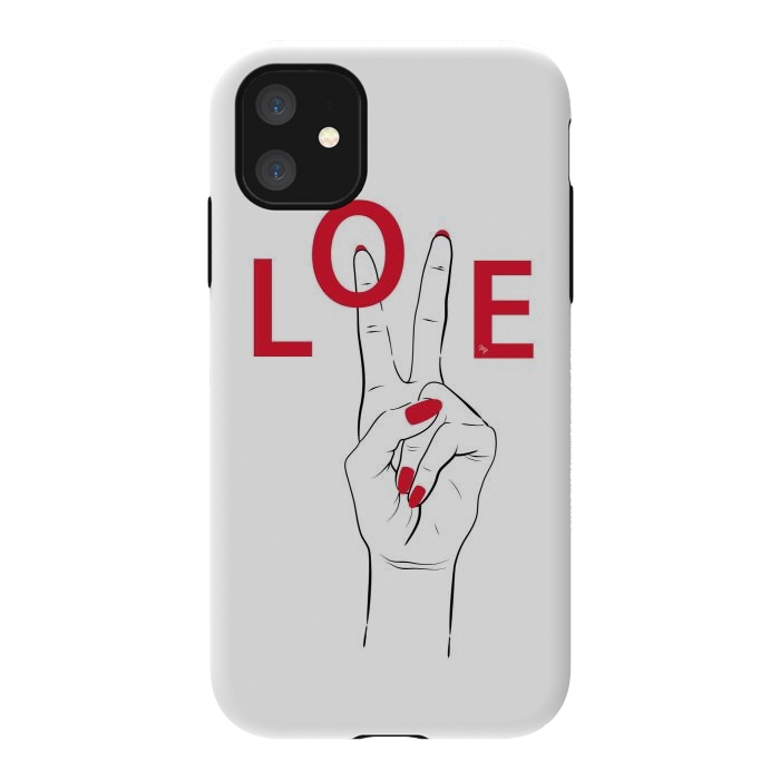 iPhone 11 StrongFit Love Hand by Martina