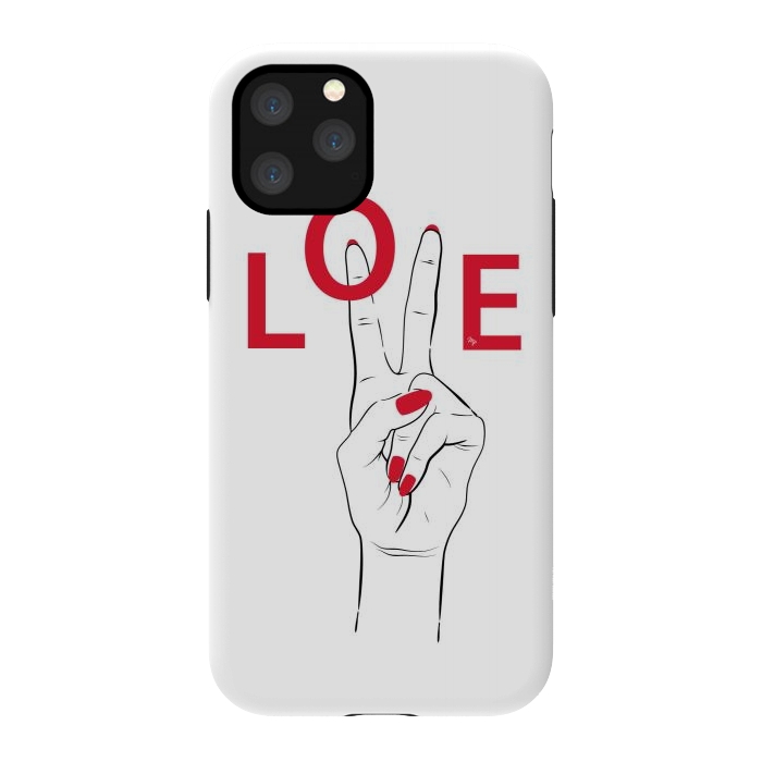 iPhone 11 Pro StrongFit Love Hand by Martina