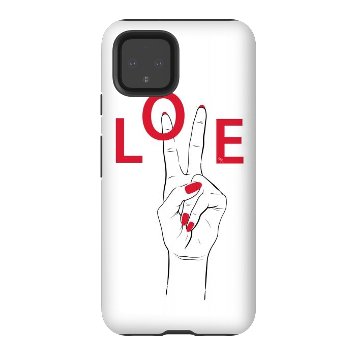 Pixel 4 StrongFit Love Hand by Martina